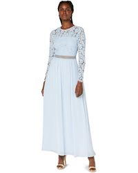 TRUTH & FABLE Damen Maxi A-Linien-Kleid aus Spitze Marke