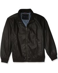 Tommy Hilfiger - Mens Bomber Faux Leather Jackets - Lyst