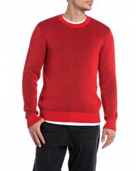 Replay - Pullover Baumwolle - Lyst