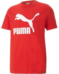 PUMA - Pua Select Classics Logo Short Sleeve T-shirt - Lyst