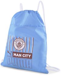 PUMA - MCFC Core Gymsack [hellblau/intensiv rot] - Lyst