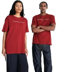 Tommy Hilfiger - Tommy Jeans Tjm Reg Linear Logo Tee Ext S/s T-shirts - Lyst