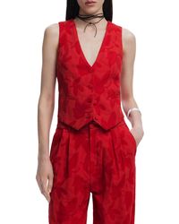 Desigual - Vest, Portland, 3092 Rood, M, Rood, M - Lyst