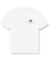 GANT - Reg Archive Shield Emb T-shirt T Shirt - Lyst