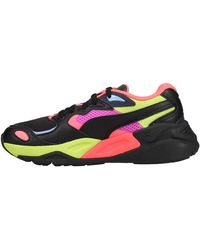 PUMA - Womens Trc Mira Bright Lace Up Sneakers Shoes Casual - Black, Black, 4.5 Uk - Lyst