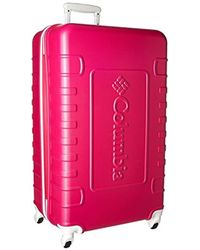 Columbia Hardside Spinner Check In Luggage Suitcase - Pink