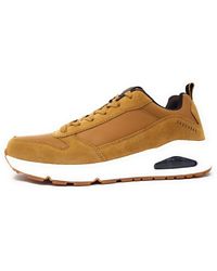 Skechers - Uno - Stacre, Scarpe da Ginnastica Uomo, Finitura In Pelle Pu Per Whisky, 48.5 EU - Lyst