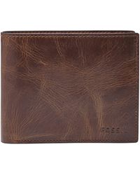 Fossil Derrick Rfid Passcase Wallet 