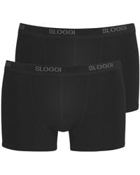 Sloggi - Basic Short (twinpack) (m/34'',black) - Lyst