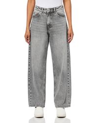 HUGO - Leni Loose Fit Wide Leg Jeans - Lyst