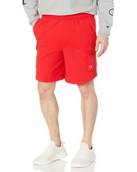 Champion - Powerblend Shorts With Cargo Pockets For - Lyst
