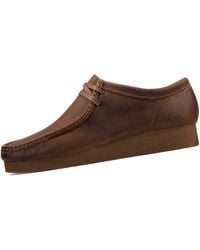 Clarks - Wallabee 2 Leather Shoes In Standard Fit Size 12 Brown - Lyst