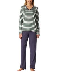 Schiesser - Schlafanzug Set lang weiche Baumwolle - Nightwear - Lyst