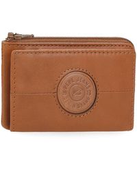 Pepe Jeans - Cracker Porte-Monnaie avec Porte-Cartes Beige 11 x 7 x 1,5 cm Cuir by Joumma Bags - Lyst
