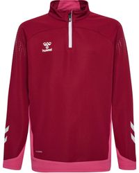Hummel - Hmllead Half Zip Multisport Sweatshirt Mit Kurzem Reißverschluss - Lyst