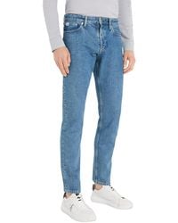 Calvin Klein - Jeans Authentieke Rechte Spijkerbroek Voor - Lyst
