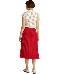 Tommy Hilfiger - Vloeiste Gepluite Pull On Midi Rok Ww0ww43886 - Lyst
