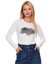 Liu Jo - Liu Jo T-Shirt a iche Lunghe Liu Jo da Donna - Lyst