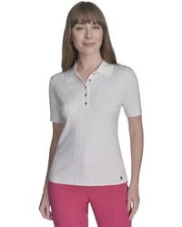 Tommy Hilfiger - Short Sleeve Button Placket Polo Sweater - Lyst