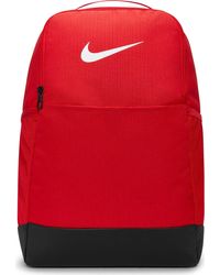 Nike - Rucksack Brsla M Bkpk - 9.5 (24L), University Red/Black/White, DH7709-657, MISC - Lyst