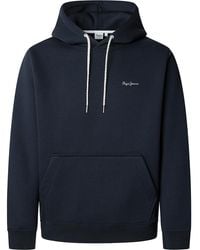Pepe Jeans - Macbeth Small Logo Plain Hoodie Maglia di Tuta - Lyst