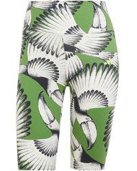 adidas - X Farm Kurze Leggings Cream White/Crew Green/Black L - Lyst