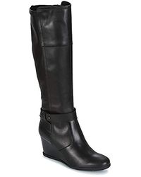 Geox D Inspiration Wedge B Stiefel - Schwarz