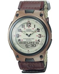 G-Shock - Aw80 Series | 's Analog-digital Watch | Beige | 50m Water Resistance | Multi Alarms | 100 Sec Stopwatch | Countdown Timer | - Lyst