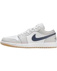 Nike - Scarpe Air Jordan 1 Low Taglia 41 Codice 553558-146 Bianco - Lyst