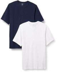Amazon Essentials - Henley en Piqué à ches Courtes - Lyst