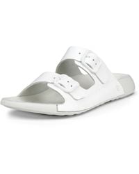 Ecco - Cozmo Two Band Buckle Slide Sandal - Lyst