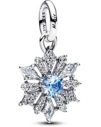 PANDORA - Moments Disney 794209C01 Breloque flocon de neige Elsa en argent sterling avec cristal artificiel et zircone - Lyst