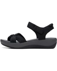 Clarks - Arla Shore Platte Sandaal Voor - Lyst