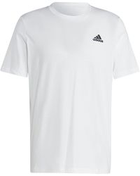 adidas - Essentials Embroidered Small Logo T-shirts - Lyst