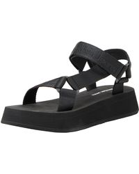 Calvin Klein - Jeans SANDAL VELCRO WEBBING IN MTL - Lyst