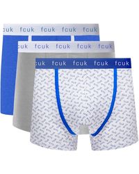 French Connection - 3 Pack Logo Boxer Shorts Assorted 9 - Lyst
