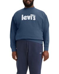 Levi's - Blues Big Relaxed Graphic Crew - Lyst