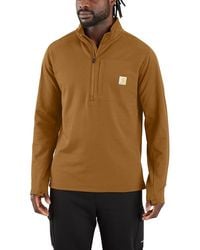 Carhartt - Force Relaxed Fit Mock Neck Half-zip T-shirt - Lyst
