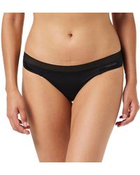 Calvin Klein - Thong Black - Lyst