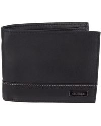 Guess - Leather Slim Bifold Wallet - Lyst