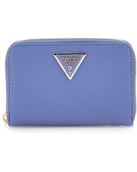 Guess - Laurel SLG Medium Zip Around - Lyst