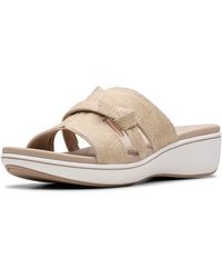 Clarks - Breeze Rae Mia Slide Sandal - Lyst