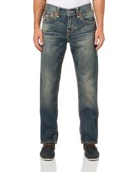 TRUE RELIGION - Ricky Super T Flap 34in Jeans - Lyst