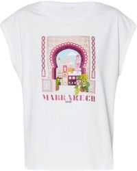 Liu Jo - T-Shirt moda Donna Liujo MA4338J5003-N9283 Bianco - Lyst