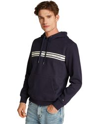 Tommy Hilfiger - Hoodie Hombre Central Chest Stripe con capucha - Lyst