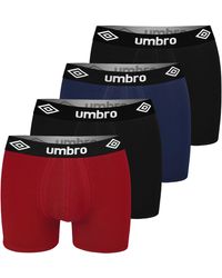 Umbro - Boxershorts 4er Pack XL Baumwoll Passform Atmungsaktiv Unterwäsche Unterhosen Männer Retroshorts - Lyst