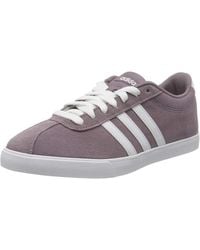 court set leather trainers ladies