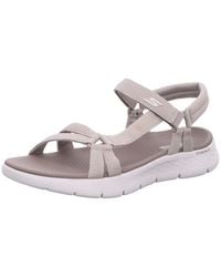 Skechers - Performance Women's Go Walk Flex Sandal - Sublime,taupe, 5 - Lyst