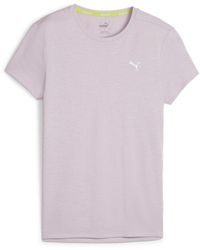 PUMA - Run Favourite Heather Running T-Shirt MGrape Mist Heather Purple - Lyst