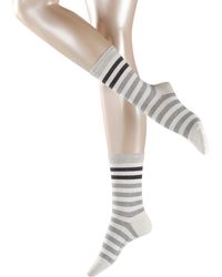 Esprit - Socken Multicolour Stripe Baumwolle schwarz weiß viele weitere Farben verstärkte socken mit Muster atmungsaktiv - Lyst